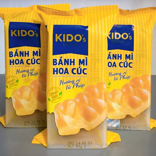 Bánh Mì Hoa Cúc KIDO Gói 80g