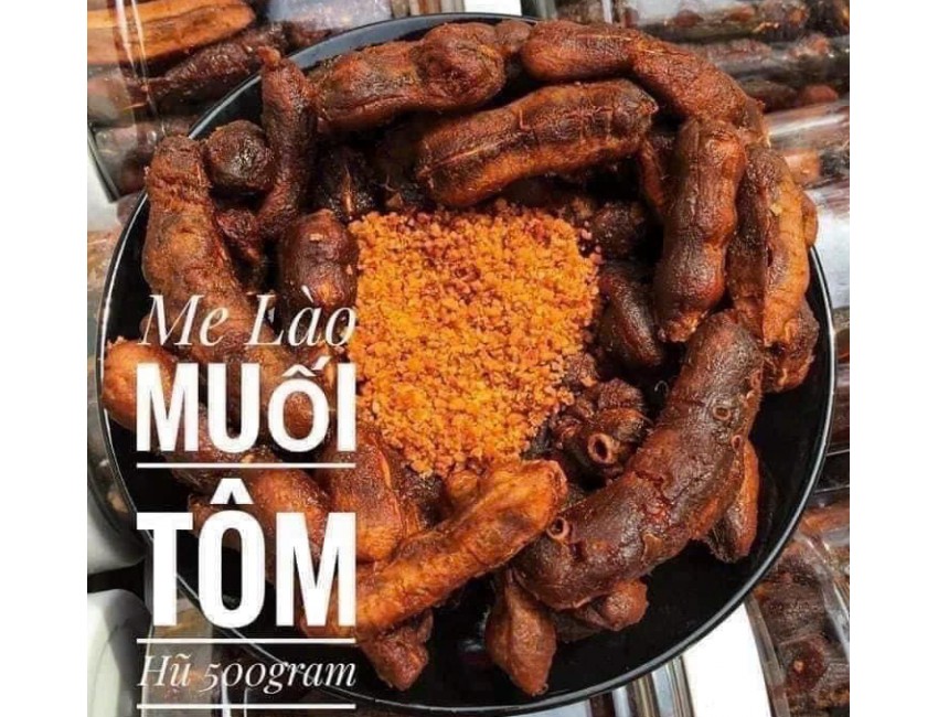 Me Lào muối tôm